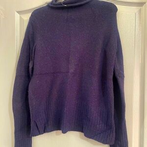 Madewell Black Ribbed Turtleneck Sweater